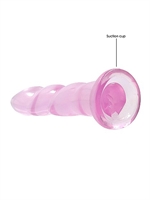 2. Boutique érotique, Dildo Crystal Clear Non-Réaliste Rose 7 Pouces par RealRock