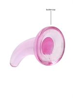 2. Boutique érotique, Dildo Crystal Clear Non-Réaliste Rose 5 Pouces par RealRock