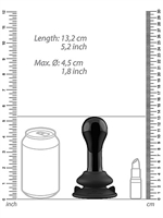 5. Boutique érotique, Globy - Vibrateur en Verre avec Ventouse et Manette de Chrystalino