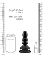 5. Boutique érotique, Ribbly - Vibrateur en Verre avec Ventouse et Manette de Chrystalino