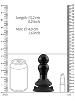 4. Boutique érotique, Rimby - Vibrateur en Verre avec Ventouse et Manette de Chrystalino