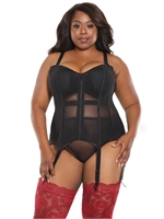 3. Boutique érotique, Corset Powernet noir par Coquette