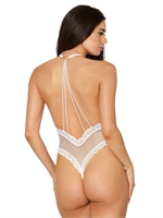 2. Boutique érotique, Body blanc au dos perlé par DreamGirl