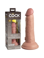 4. Boutique érotique, Dildo à ventouse 6 pouces Dual Density par King Cock