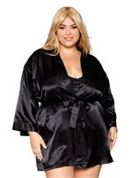 4. Boutique érotique, Peignoir avec Nuisette - Shalimar Charmeuse de Dreamgirl