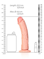 4. Boutique érotique, Dildo réaliste incurvé de 8 pouces avec ventouse RealRock
