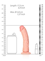 5. Boutique érotique, Dildo réaliste incurvé de 6 pouces avec ventouse RealRock