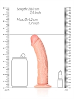 5. Boutique érotique, Dildo réaliste incurvé de 7 pouces avec ventouse RealRock