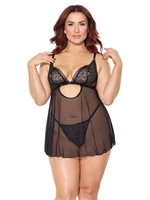 3. Boutique érotique, Ensemble nuisette et string Feline Fatale par Coquette