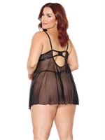 4. Boutique érotique, Ensemble nuisette et string Feline Fatale par Coquette