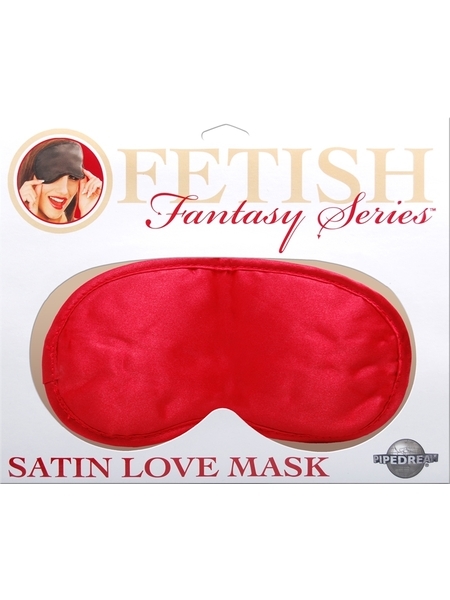 Masque d'amour de satin rouge par Fetish Fantasy
