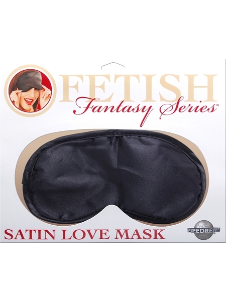 Masque d'amour de satin noir par Fetish Fantasy