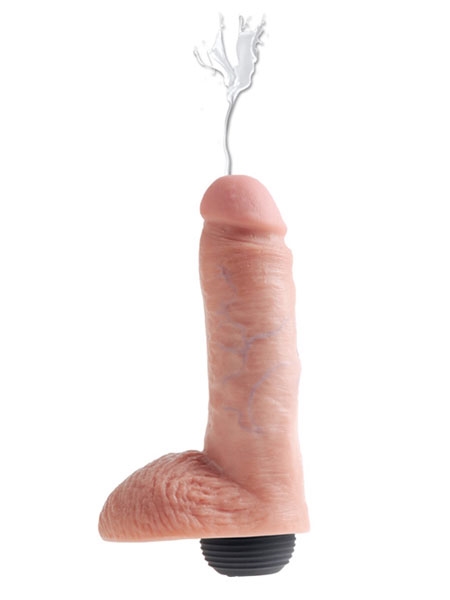 King Cock "8" Dildo éjaculant avec Testicules