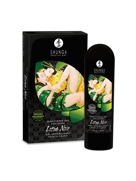 1. Boutique érotique, Shunga Lotus Noir gel sensibilisant pour couple