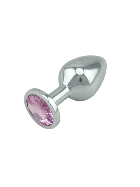 Manchon Anal Medium en Aluminium avec Bijou Rose de LXB