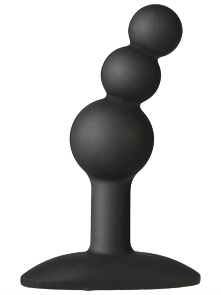 Manchon Anal Médium Silicone Bubble Noir