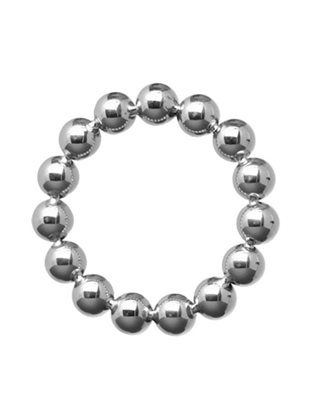 Anneau pour pénis perlé en acier inoxydable 1.75" de Master Series | BOITE ABÎMÉE/VENTE FINAL