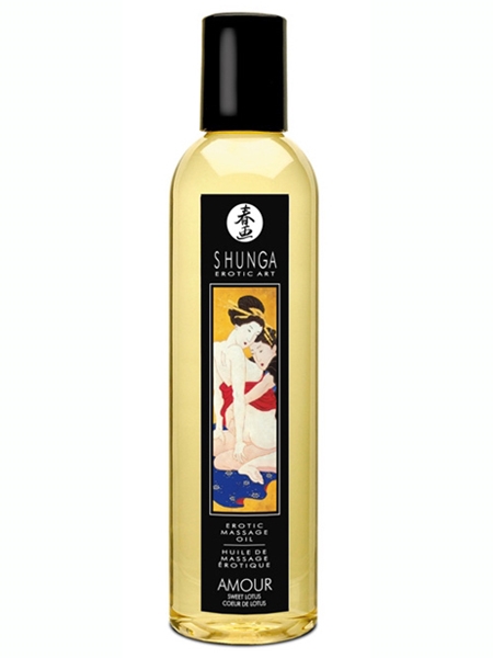 Huile à massage Coeur de Lotus par Shunga