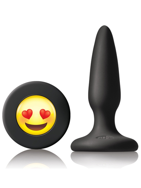 Mini plug anal en silicone noir ILY par Mojis