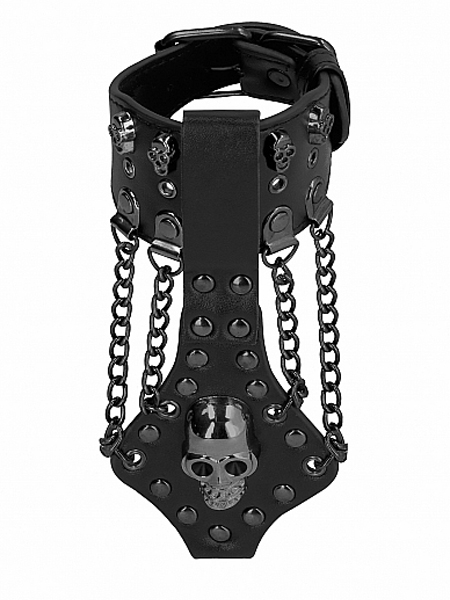 Bracelet tête de mort avec chaînes par Ouch!