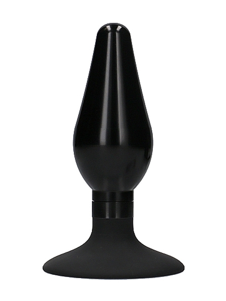Butt Plug noir en aluminium et silicone par Ouch!