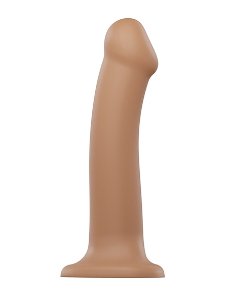 Dildo Semi-Réaliste Pliable Taille Large Caramel par Strap-on-Me