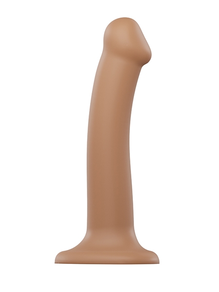 Dildo Semi-Réaliste Pliable Taille Medium Caramel par Strap-on-Me