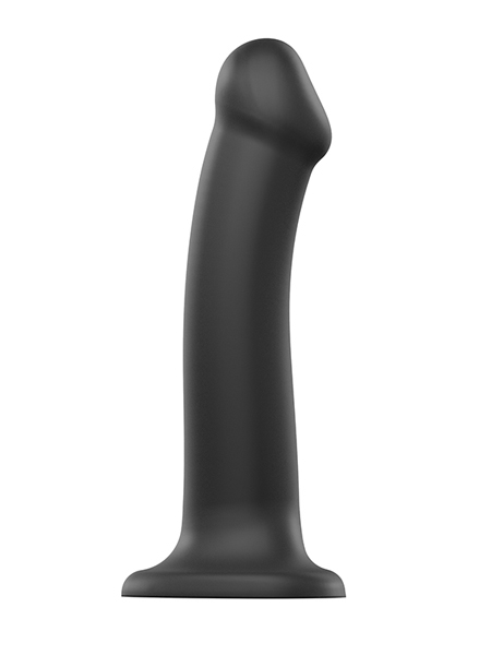 Dildo Semi-Réaliste Pliable Taille Large Noir par Strap-on-Me