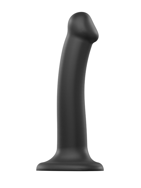 Dildo Semi-Réaliste Pliable Taille Medium Noir par Strap-on-Me