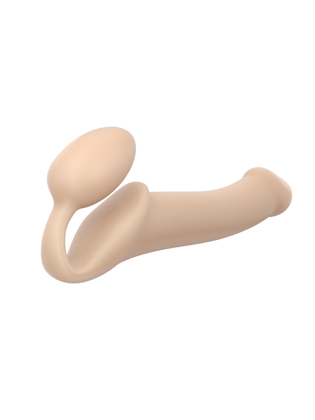 Strap-On Large pliable sans harnais Beige