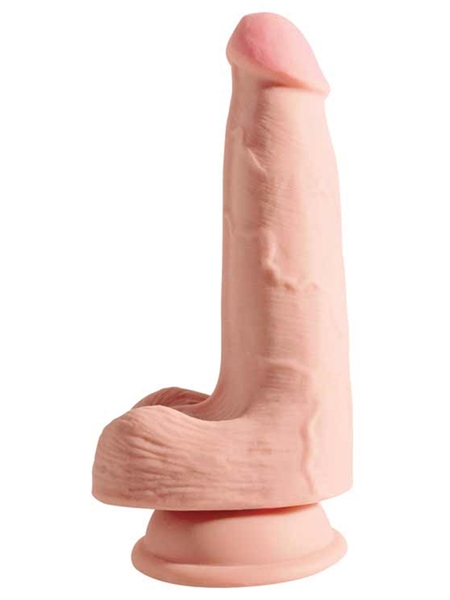 King Cock Plus - Dildo à triple densité avec testicules (5 po)