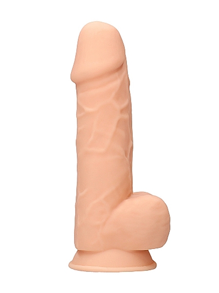 Dildo en silicone avec testicules Beige de 8.5 pouces par Shots