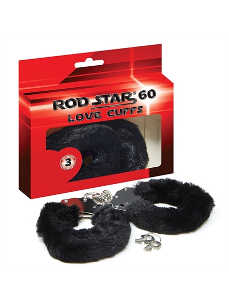 Menottes de Métal avec Peluche Noire