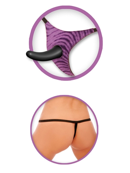 FF Vibrating Strap-On for Him - Purple
