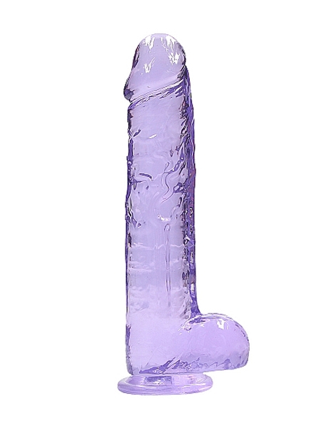 Dildo Realrock Crystal Clear Mauve 9 pouces par Realrock