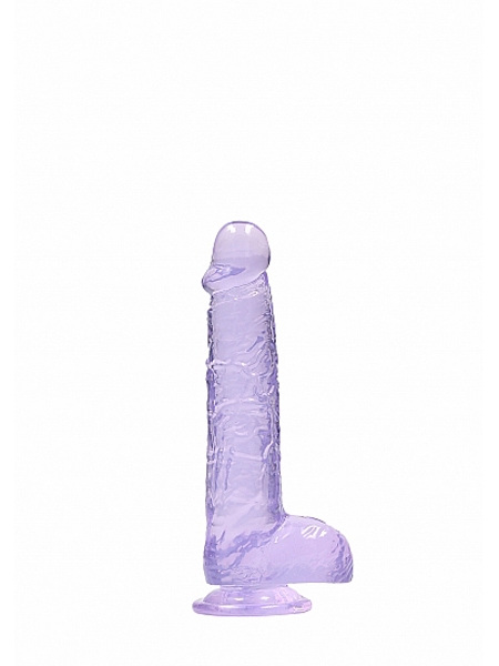 Dildo Realrock Crystal Clear Mauve 6 pouces par Realrock