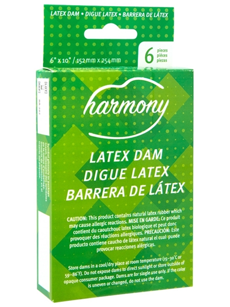 Condom Oral / Digue Dentaire en Latex par Harmony