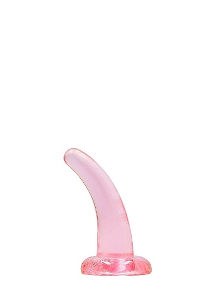 Dildo Crystal Clear Non-Réaliste Rose 5 Pouces par RealRock