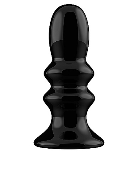 Ribbly - Vibrateur en Verre avec Ventouse et Manette de Chrystalino