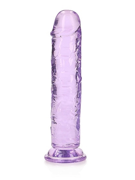 Dildo Crystal Clear 7 pouces - Mauve par SHOTS