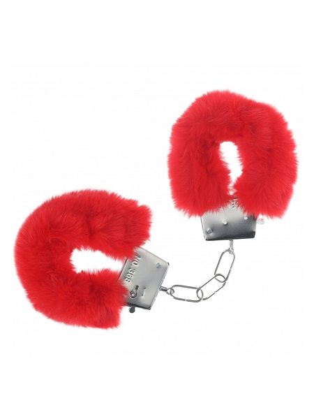Menottes classiques avec fourrure rouge par Ouch