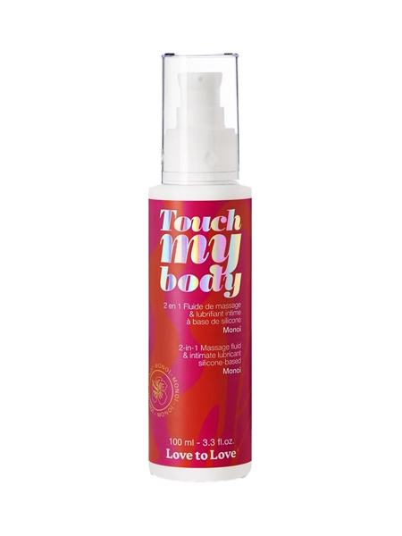 Fluide de massage et lubrifiant Touch My Body - Monoï par Love to Love