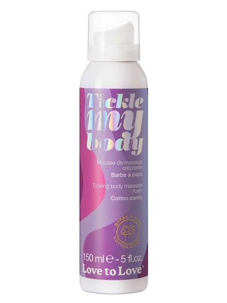 Mousse de massage Tickle My Body - Barbe à papa par Love to Love