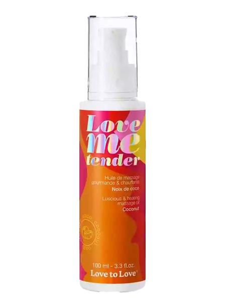 Huile à massage chauffante Love Me Tender noix de coco par Love to Love
