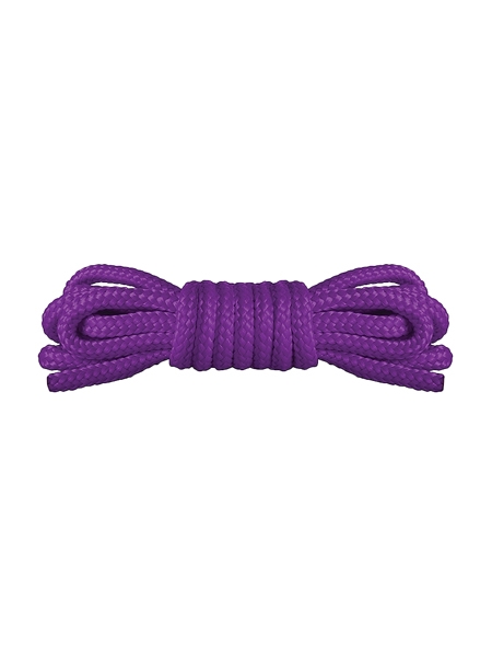 Mini corde de bondage en nylon mauve 1.5 mètres par Ouch