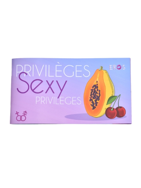 Livret de coupons-faveurs Privilèges Sexy pour ELLE par Eros et Compagnie
